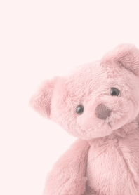 teddy bear peeks out 1[pink]