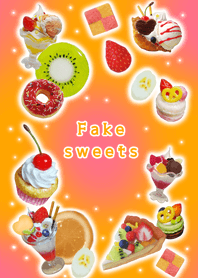 Fake sweets orange&pink!