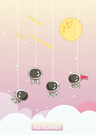 可愛寶貝太空人-星光閃閃(浪漫漸層色)粉紅3