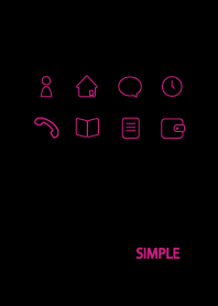 Adult Simple / Pink Black g