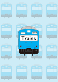 懷舊的日本火車（藍色）W