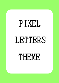 PIXEL LETTERS THEMEj-NEON YELLOWGREEN-BL