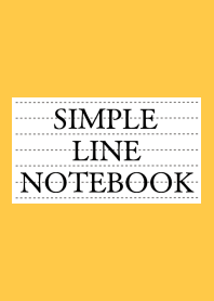 SIMPLE LINE NOTEBOOK/ORANGE