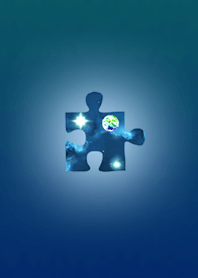 Blue puzzle to boost your luck