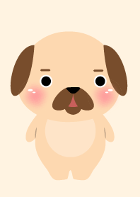Face Pug Dog Theme