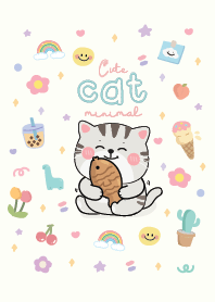 แมวน้อย มินิมอล พาสเทล