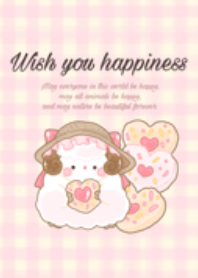 wish everyone happiness. Sweet/ sheep