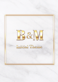 [ B&M ] Initial Theme  Gold White