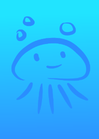 クラゲと青い海