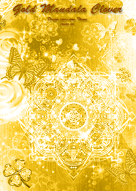 Gold Mandala Clover