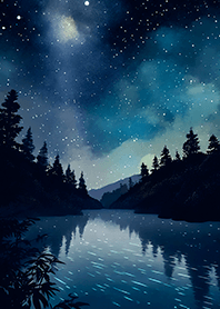 Beautiful starry night view#1511