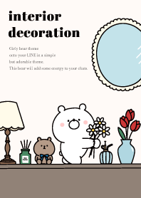 Girly bear x interior decoration