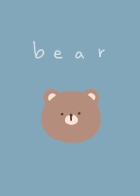 bear blue simple