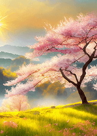 優美な春の風景の着せかえ(Spring-535)