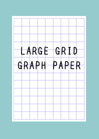 LARGE PURPLE GRID GRAPH PAPER/DUSTY MINT