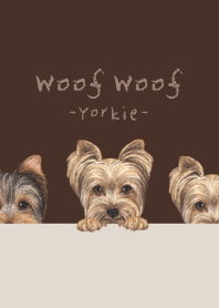 Woof Woof - Yorkie - DARK BROWN