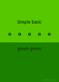 Simple basic グリーン グリーン