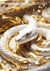 White snake and gold  Lucky 97