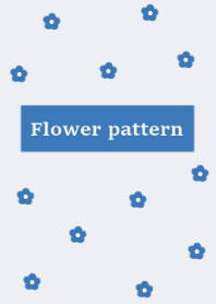 flower pattern#blue