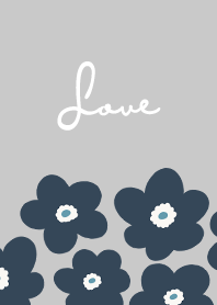in bloom, flower na - grey