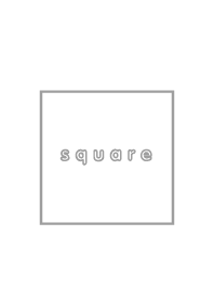 Simple white square theme