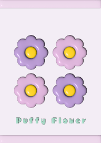 Puffy Flower purple