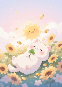 Pretty White Cat In Good Day (JP)