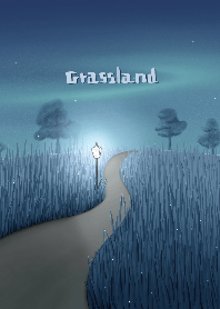 Blue grassland