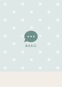 Basic&Polka Dots//Be&Br/Blue Green/05