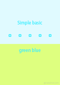 Simple basic green blue light