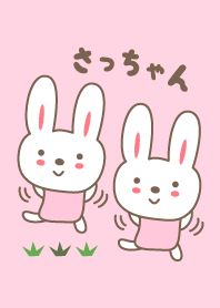 Cute rabbit theme for Sacchan / Sachiko