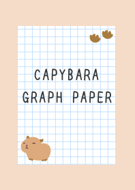 CAPYBARA GRAPH PAPER/PINK BEIGE