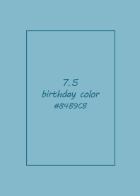 birthday color - July 5