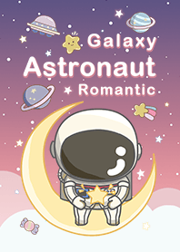 misty cat-moon astronaut galaxy purple7