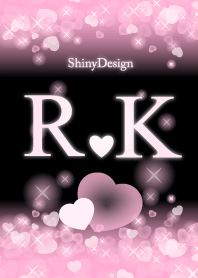 R&K イニシャル 運気UP!ピンクハート
