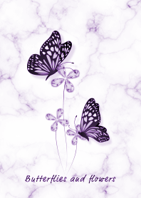 マーブル・蝶と花 パープル11_1