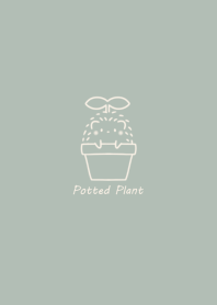 Hedgehog and Potted plant* -green-
