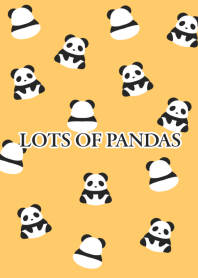 LOTS OF PANDAS-ORANGE