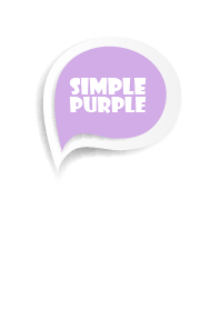 Purple Button In White V.2