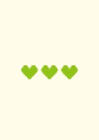 tiny pixel art heart(green41)