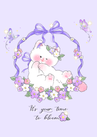 It is your time to bloom (purple)