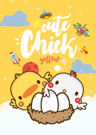 Cute Chick Galaxy Yellow