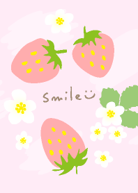 ピンクいちごと花15