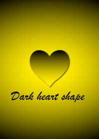 Dark heart shape - Yellow -