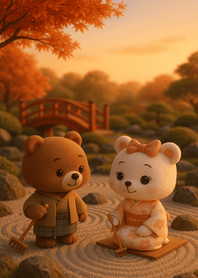 Autumn Zen Garden Together