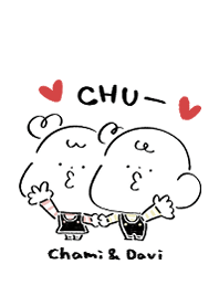 だびくんとちゃみちゃん。