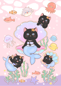 Black cat mermaid 4