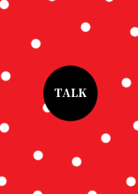 Cute red and white polka dots.