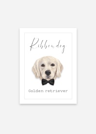 Ribbon dog - Golden retriever -03- BLACK