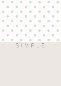 シンプル ドット(ベージュ ブルー)2